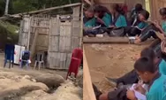 Viral Kondisi SMPN 48 Sa Ate Gaikiu di Sikka NTT, Siswa Belajar di Ruang Kelas Rusak dan Duduk di Tanah