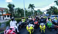 Dua Pembalap Pertamina Enduro VR46 Parade Bareng Komunitas Motor Bali
