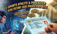 E-sports Athlete hingga Podcaster Kini Resmi Jadi Profesi di KTP