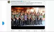 Ini Klarifikasi TNI AD Terkait Unggahan Foto Goenawan Mohamad yang Pertanyakan Netralitas TNI, Benarkah Hoaks?