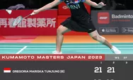 Hebat!!, Menang Mudah, Gregoria Mariska Tunjung Maje ke Final Kumamoto Masters Japan 2023, Selangkah Lagi Raih Juara