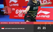 Dua Tunggal Putra Indonesia Raih Hasil Berbeda di China Masters 2023, Ginting Singkirkan Juara Dunia, Chico Tak Bisa Lewati Pemain China