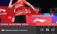 Kelelahan di Game Ketiga, Gregoria Mariska Tunjung Dikalahkan Nozomi Okuhara, Gagal Maju ke Perempat Final China Masters 2023.