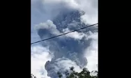Gunung Marapi Sumatera Barat Erupsi,  Tertutup Awam, Ketinggian Kolom  Abu Tak Bisa Teramati !!
