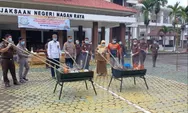 Kejari Nagan Raya musnakan Barang Bukti Sabu dan Barang Bukti Lainnya
