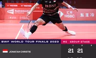 Jonatan Christie sudah Menang Dua Kali, Bagaimana Peluang Lolos ke Semifinal BWF World Tour Finals 2023, Ketemu Li Shi Feng di Pertandingan Terakhir