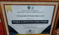 Pemda Luwu Utara Terima Penghargaan Kinerja Penyaluran Dana Desa Tercepat 2023