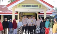 Polres Nagan Raya Laksanakan Kegiatan Jum'at Berkah dan Bagikan Sembako Bersama PJU Polres