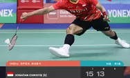 Jonatan Christie Gagal Ikuti Ginting Maju ke Perempat Final India Open 2024, Kembali Tidak Bisa Lewati Lee Zii Jia