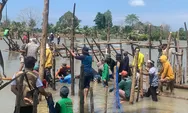 Tanggul Rusak, Perhiptani Luwu Utara Gotong Royong Perbaiki Tanggul di Desa Pombakka