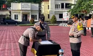 Polres Nagan Raya Gelar Upacara Sertijab, Kompol Rafi Darmawan Jabat Kabag Ops Polres Nagan Raya Gantikan Kompol Chairil Anshar