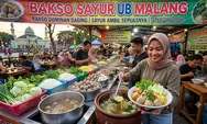 Bakso Sayur UB Malang Jadi Buruan di Kota Batu, Bakso Dominan Daging dengan Sayur Ambil Sepuasnya