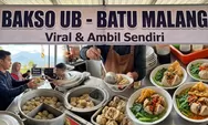 Bakso UB Batu Malang Viral, Sensasi Ambil Sendiri hingga Bakso Muncrat Bikin Pengunjung Ketagihan