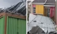 Puting Beliung Sapu Sembilan Rumah di Perum Taman Anggrek, Kecamatan Mundu Kab Cirebon