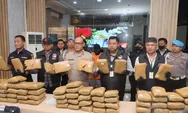 Polres Metro Jakut Ungkap Peredaran Narkoba Jenis Ganja Seberat 77 KG