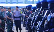 TNI Polri Laksanakan Apel Gelar Pasukan Gabungan Pengamanan Kunjungan Paus Fransiskus