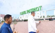 Hilang Dua Huruf, Wali Kota Bekasi Langsung Tinjau Tulisan 'Plaza Patriot Candrabhaga'