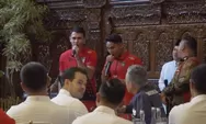 Momen Nadeo dan Marselino Nyanyikan Lagu untuk Prabowo saat Makan Siang Bareng Pemain Timnas