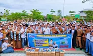 SMSI Inhil Goes To School, Edukasi Cerdas Bermedia dan Bagikan 80 Ribu Susu