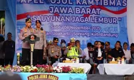 Kapolri Pimpin Apel Ojol Kamtibmas di Jawa Barat: Bersatu Padu Jaga Keamanan