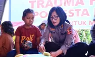 Tim Trauma Healing Ops Aman Nusa II Tinjau Posko Pengungsian di Kota Padang