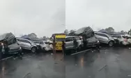 Viral! Kecelakaan Beruntun di Tol Cipularang KM 92 Arah Jakarta, Banyak Kendaraan Ringsek Bertumpuk