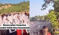 Akses Jalan Belum Pulih Pascabanjir Aceh Utara, Puluhan Anak di Riseh Tunong Kesulitan Berangkat Sekolah