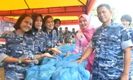 Sambut HUT TNI AU ke 78 dan Tekan Inflasi, Lanud RHF Menggelar Bazar Murah Ramadhan