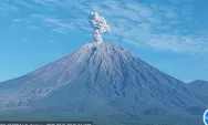 Gunung Semeru Erupsi, Kolom Abu Capai 1 Km, Aktivitas Vulkanik Meningkat, Warga Diminta Jauhi Besuk Kobokan