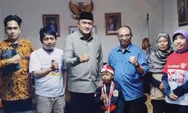 KETUA DPRD KABUPATEN BOGOR RUDY SUSMANTO DUKUNG ATLET MUDA RASYA AJANG PENCAKSILAT INTERNATIONAL