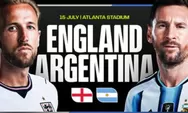 Prediksi Inggris vs Argentina di Semifinal Piala Dunia 2026: Duel Sengit Messi vs Kane, Siapa Melaju ke Final?