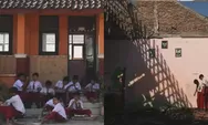 Potret siswa SD Grobogan di tengah bangunan sekolah rusak ramai diperbincangkan