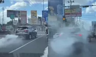 Viral! Wuling Almaz 'Ngebul' di Lampu Merah Jogja, Warga Khawatirkan Asap Putih Tebal