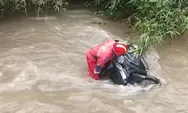 Pria Misterius Tercebur ke Sungai Bareng Motornya, Sempat Berhenti di Pinggir Jalan