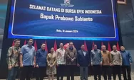 Bersama Garibaldi Thohir dan Maruarar Sirait, Prabowo Subianto Tiba-Tiba Kunjungi Bursa! 