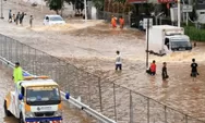 Akibat hujan deras 6 ruas jalan dan 3 RT di Jakarta terendang banjir hingga 50 cm, masyarakat diimbau untuk tetap waspada