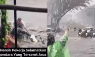 Momen Driver Ojol Arahkan Warga yang akan melintas saat Banjir di Kota Semarang: Banyak yang Nerjang pada Mogok