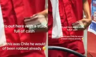 Bule Asal Chile Takjub Lihat Pegawai SPBU Bawa Uang Gepokan: Kalau di Chile, Udah Dirampok!