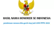 HASIL NAMA HONORER Se Indonesia di pendataan-nonasn.bkn.go.id peluang jadi ASN, 4 golongan ini prioritas