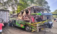 Bus Rombongan Pelajar SMK Lingga Kencana Depok Terbalik, Tak Ada Jejak Rem pada TKP