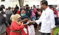 Bukan Bansos, Presiden Jokowi Bagi-bagi THR di Istana Bogor Isinya Paket Sembako