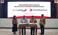 Perkuat Pelayanan dan Bisnis, Bank Jatim dan Bank Banten Lakukan Penandatanganan NDA