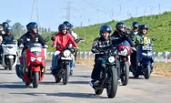 Kendarai Motor, Rombongan Jokowi dengan Sejumlah Menteri dan Influencer Jajal Kemulusan Tol IKN