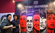 Seniman Mural di Bandung Apresiasi Kesuksesan Erick Thohir Membawa Sepak Bola Indonesia Lebih Maju