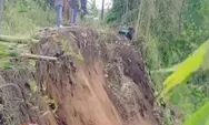  Longsor Setinggi 70 Meter Akibat Hujan  Deras, Warung Ambles di Kabupaten Bandung
