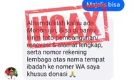 Eh Pj Gubernur Banten Mau Bagi Donasi Pake Nomor HP Khusus, HOAX Kata Biro Adpim