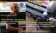Rudal Israel Melintas Saat Penyaluran Air Bersih untuk Warga Gaza