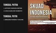 China Masters 2023 Mulai Bergulir Besok, Berikut Daftar 25 Wakil Indonesia yang Akan Bertanding