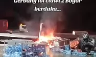 Diduga Rem Blong Saat Masuk GT Ciawi, Truk Tabrak Sejumlah Mobil