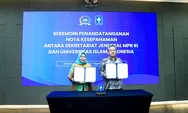 MPR RI dan UII Teken MoU, Siti Fauziah Dorong Penguatan Kajian Konstitusi